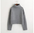 Korean Style High-Waisted Cashmere Sweater for Women