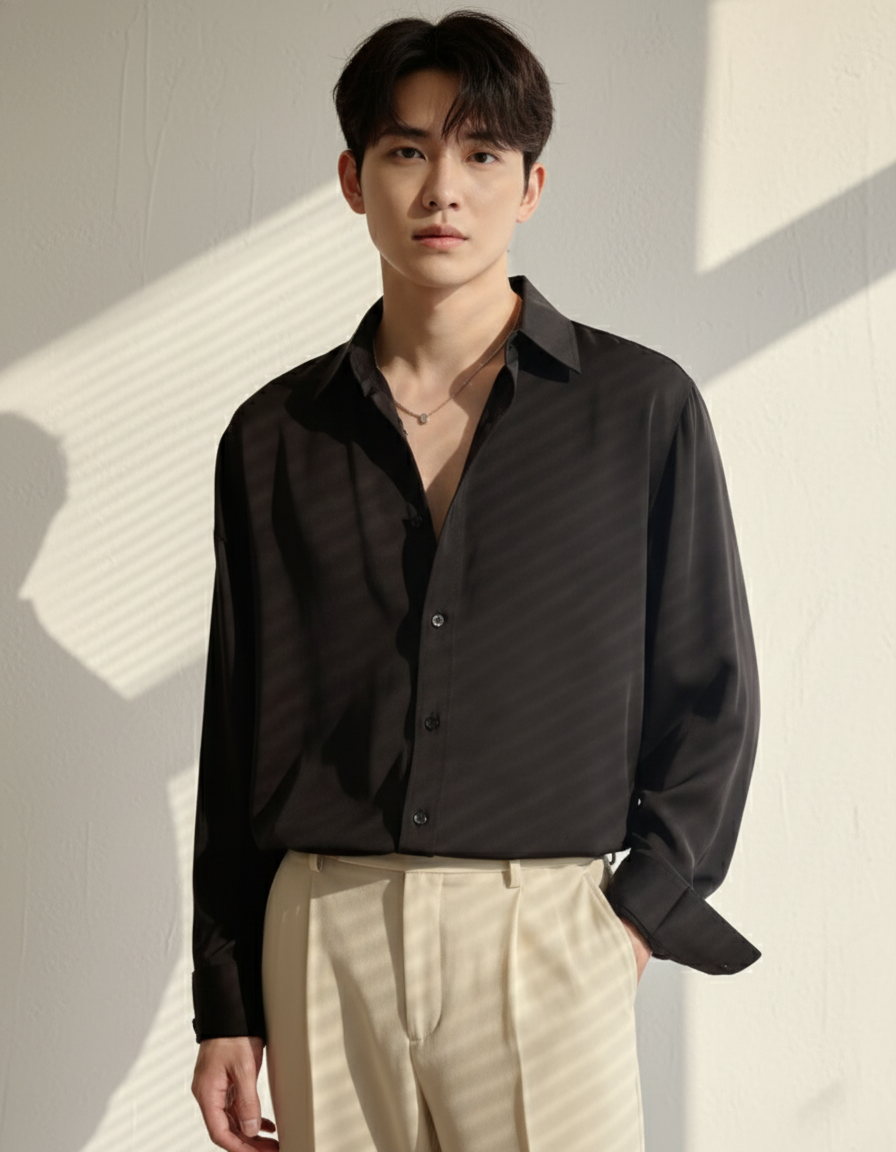 The Lanson Tencel Long-Sleeve Tee