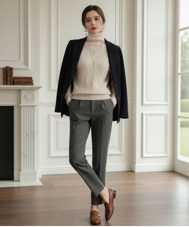 High Neck Sweater for Women