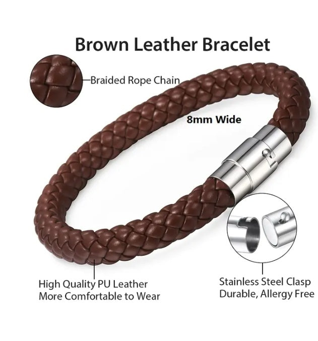 Braided Leather Bracelet